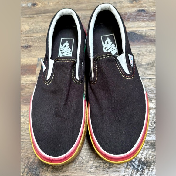 Vans Classic Slip-On Stacked Platform - Glitter - Black Rainbow - M 6.0 / W 7.5 - Picture 4 of 6